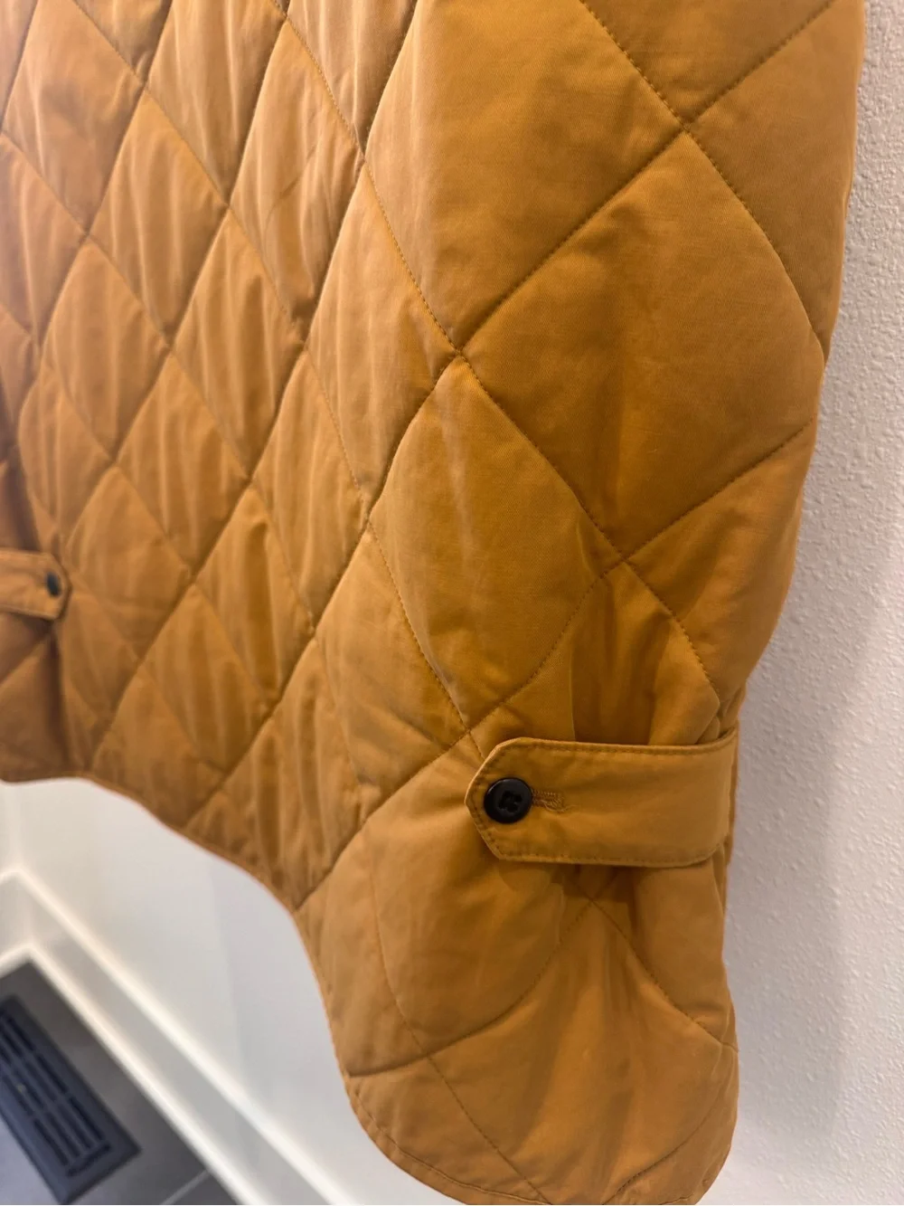 J Crew Quilted Men's Vest in Caramel Brown